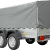 UNITRAILER GARDEN TRAILER ANHÄNGER 264/2 KIPP MIT STÜTZRAD, SPRIEGEL UND GRAUER PLANE – Bild 6