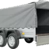 UNITRAILER GARDEN TRAILER ANHÄNGER 264/2 KIPP MIT STÜTZRAD, SPRIEGEL UND GRAUER PLANE – Bild 7