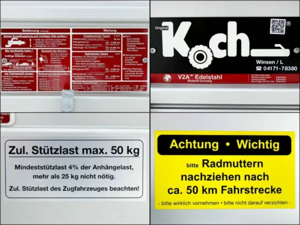 Koch Deckelanhänger Höhe:65cm 1000kg|Typ B1000|Angebot – Bild 17