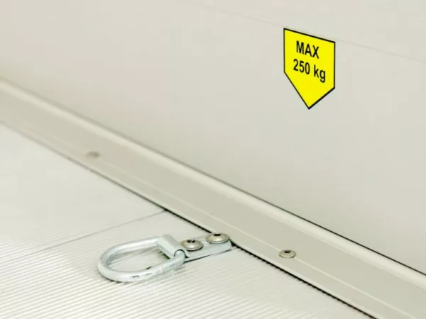Debon Kofferanhänger Cargo  H:200cm 2,0t|Alu|Polybug|Tür|schwarz – Bild 8