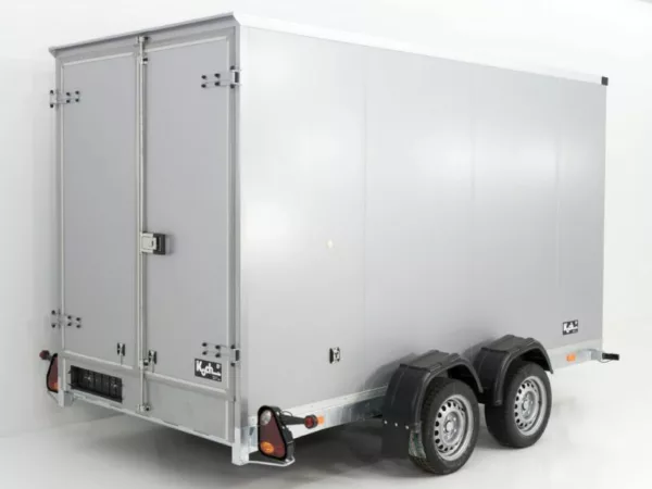 Vezeko Koffer-Absenkanhänger 157x344cm Höhe:190cm 2,7t|silber – Bild 3