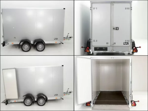 Vezeko Koffer-Absenkanhänger 157x344cm Höhe:190cm 2,7t|silber – Bild 6