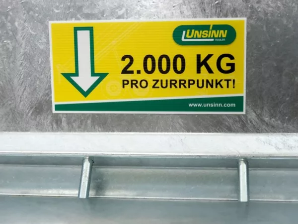 Unsinn Baumaschinenanhänger UBA 160x306cm 3,5t|Schwenk-Rampen – Bild 13