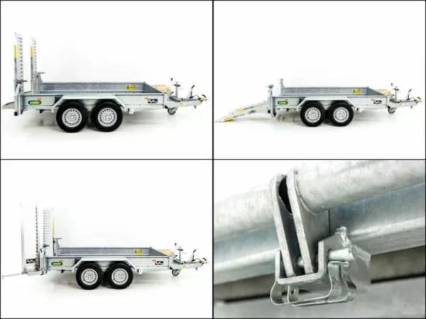 Unsinn Baumaschinenanhänger UBA 160x306cm 3,5t|Schwenk-Rampen – Bild 8