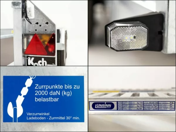 Unsinn Baumaschinenanhänger UBA 160x306cm 3,5t|Schwenk-Rampen – Bild 14