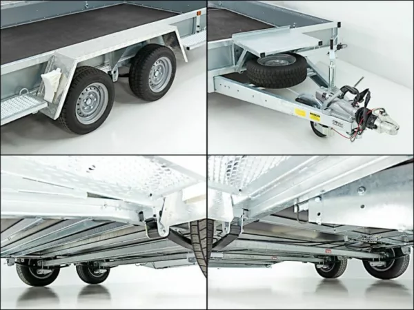 Variant Baumaschinenanhänger Maxi Load 180×400 3,5t|Rampe|Holzboden – Bild 10