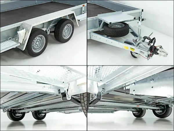 Variant Baumaschinenanhänger Maxi Load 180×400 3,5t|Skids|Beavertail – Bild 2