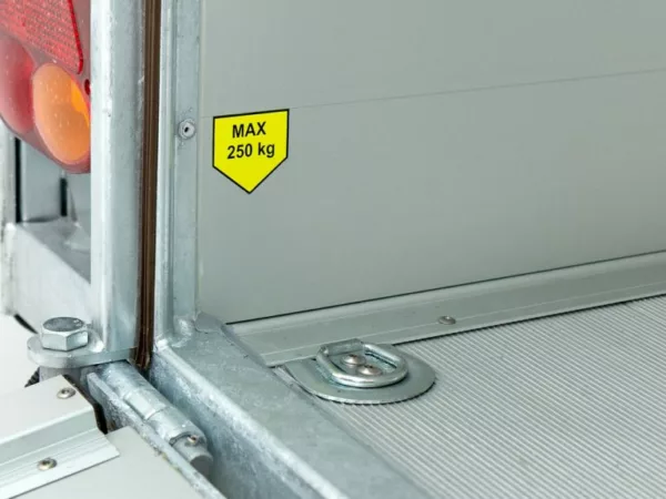 Debon Kofferanhänger Cargo  H201 2,6t|Alu|Polybug|Tür|schwarz – Bild 10