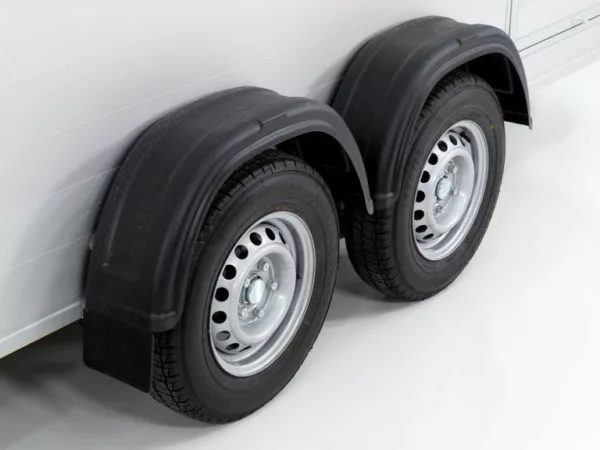 Debon Kofferanhänger Cargo  H201 2,6t|Alu|Polybug|Tür|schwarz – Bild 7
