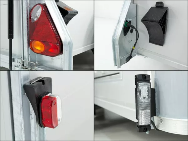Debon Kofferanhänger Cargo  H201 2,6t|Alu|Polybug|Tür|schwarz – Bild 12