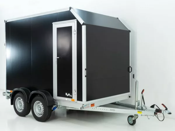 Vezeko Kofferanhänger VK Sandwich Black 2,7t|Rampe|Tür|Schräge – Bild 2