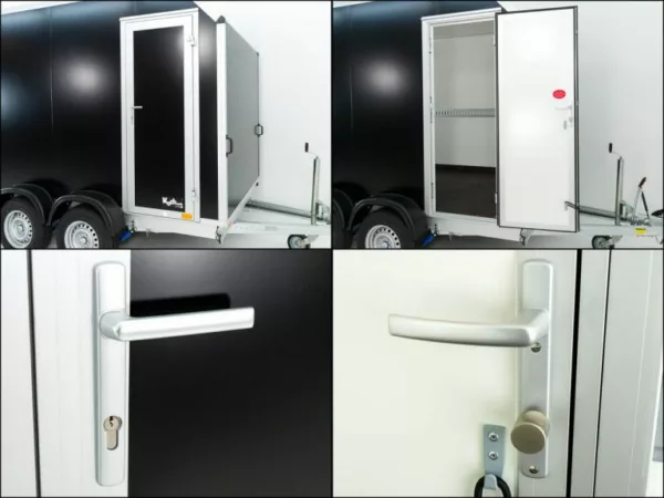 Vezeko Kofferanhänger VK Sandwich Black 2,7t|Rampe|Tür|Schräge – Bild 5