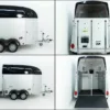 Humbaur Pferdeanhänger Equitos 2000| schwarz|Aluboden – Bild 7