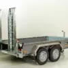 Vezeko Baumaschinenanhänger BA 175x360cm 3,5t|SB|Schwenk-Rampen|grau – Bild 2