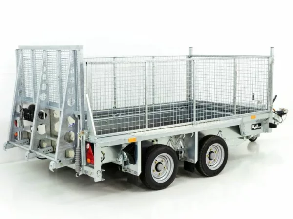 Ifor Williams Baumaschinenanhänger GX105 HD 3,5t|Auffahrrampe|Gitter – Bild 2