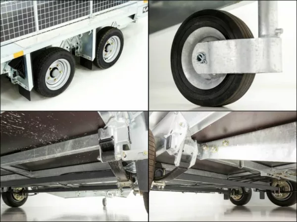 Ifor Williams Baumaschinenanhänger GX105 HD 3,5t|Auffahrrampe|Gitter – Bild 8