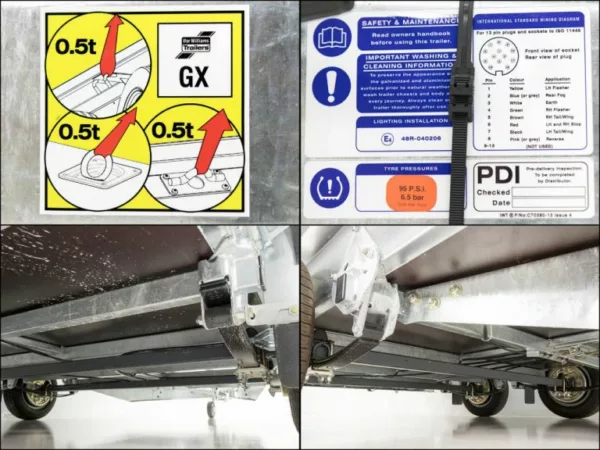 Ifor Williams Baumaschinenanhänger GX105 HD 3,5t|Auffahrrampe|Gitter – Bild 15
