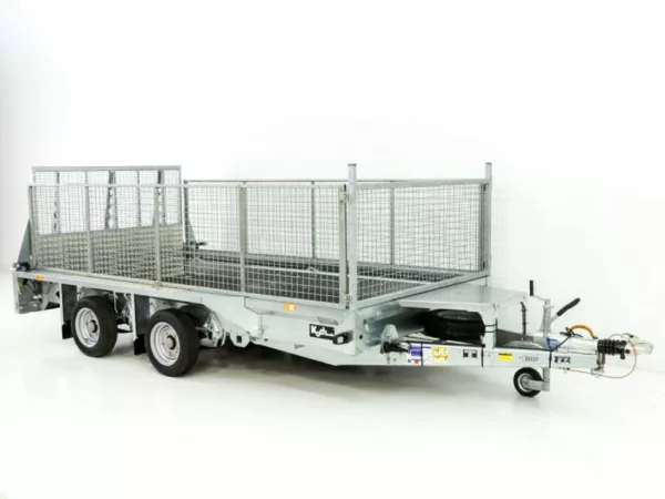 Ifor Williams Baumaschinenanhänger GX126 3,5t|Rampe|Gitteraufsatz – Bild 4
