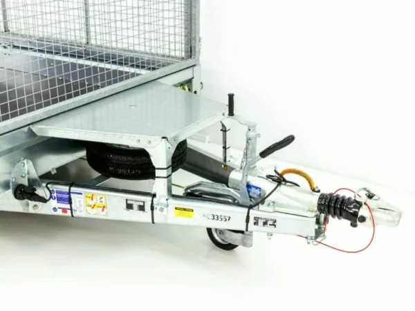 Ifor Williams Baumaschinenanhänger GX126 3,5t|Rampe|Gitteraufsatz – Bild 5