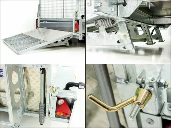 Ifor Williams Baumaschinenanhänger GX126 3,5t|Rampe|Gitteraufsatz – Bild 8