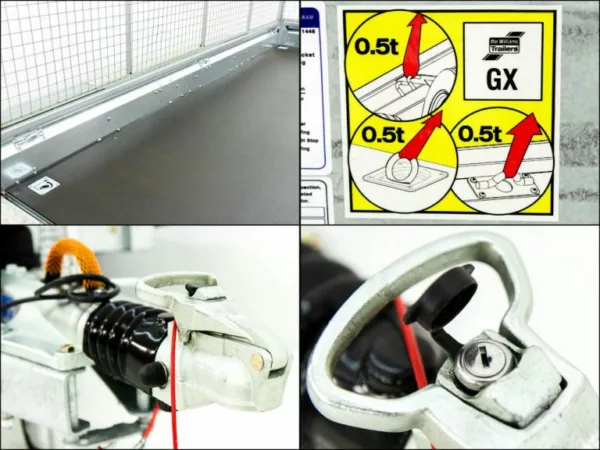 Ifor Williams Baumaschinenanhänger GX126 3,5t|Rampe|Gitteraufsatz – Bild 14