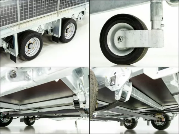 Ifor Williams Baumaschinenanhänger GX126 3,5t|Rampe|Gitteraufsatz – Bild 7