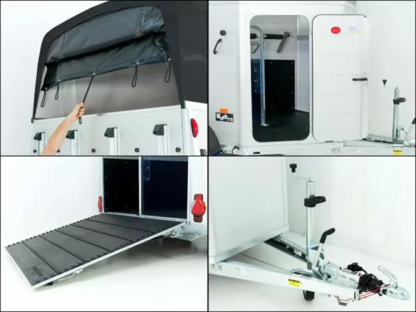 Humbaur Pferdeanhänger XANTHOS 2400|schwarz|Sattelkammer – Bild 10
