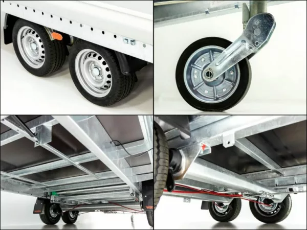 Vezeko Hochlader Anhänger J35.51 MAX|247x515cm 3,5t|Ladefläche kippbar – Bild 9