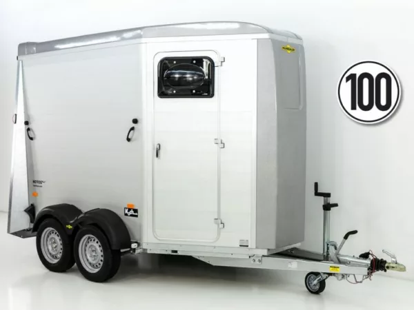 Humbaur Pferdeanhänger Notos Alu 2700 S |silber| Frontausstieg – Bild 2