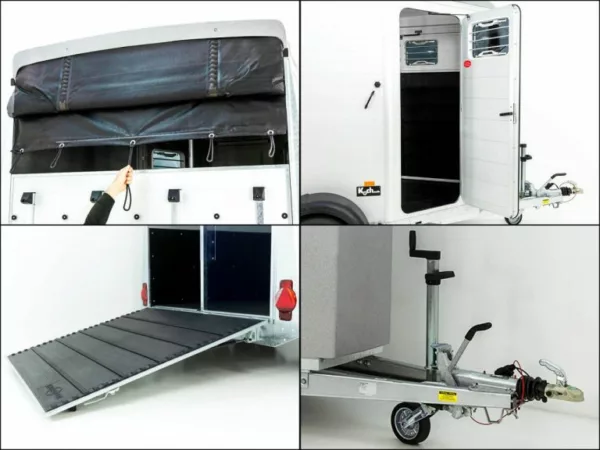 Humbaur Pferdeanhänger Notos Alu 2700 S |silber| Frontausstieg – Bild 12