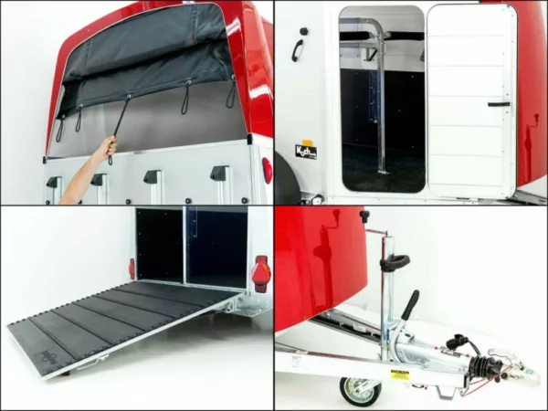 Humbaur Pferdeanhänger XANTHOS AERO 2400|rot|Sattelkammer – Bild 5