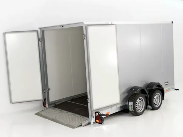 Vezeko Koffer-Absenkanhänger  Höhe:210cm 2,7t|weiß – Bild 2