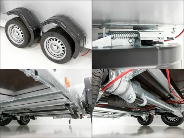 Koffer-Absenkanhänger 157x344cm Höhe:190cm 2,7t|weiß – Bild 9