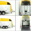 Humbaur Pferdeanhänger XANTHOS AERO 2400|gelb|Alufelgen – Bild 4