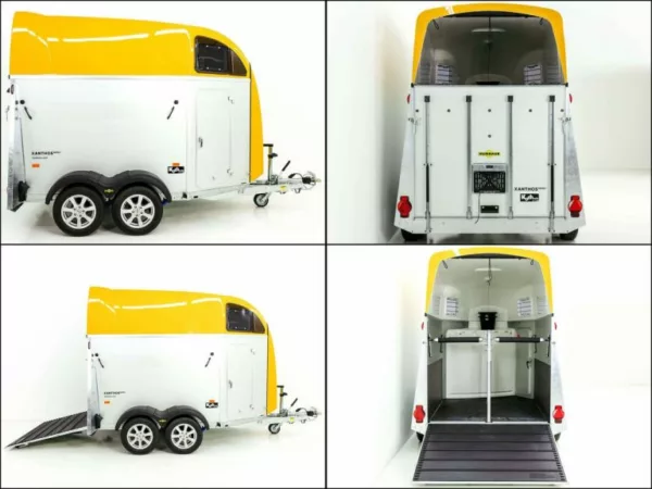 Humbaur Pferdeanhänger XANTHOS AERO 2400|gelb|Alufelgen – Bild 4