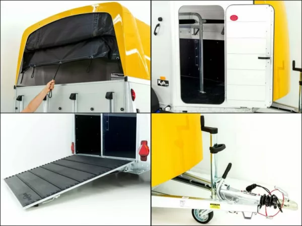 Humbaur Pferdeanhänger XANTHOS AERO 2400|gelb|Alufelgen – Bild 5