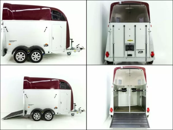 Humbaur Pferdeanhänger XANTHOS AERO 2400|purple red|Alufelgen – Bild 7
