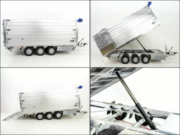 Twintrailer Multi-Heckkipper TR35-40 3,5t|192x402x140cm|FP|TridaX – Bild 8