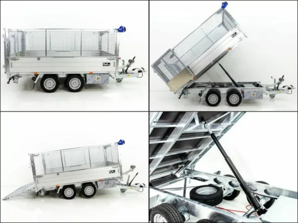 Twintrailer Multi-Heckkipper TT30-30 3,0t|120cm|Tandem|Netz – Bild 7