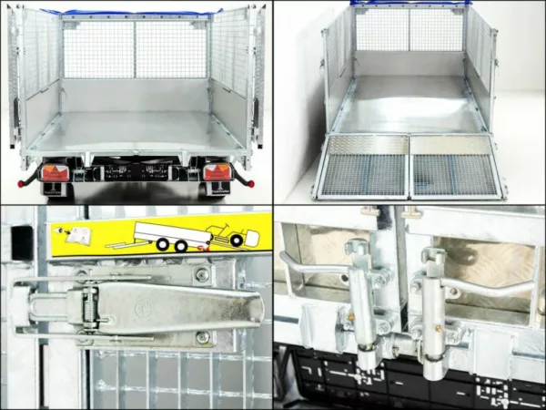 Twintrailer Multi-Heckkipper TT30-30 3,0t|120cm|Tandem|Netz – Bild 8