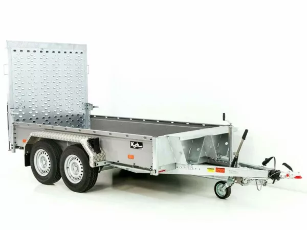 Vezeko Baumaschinenanhänger BA 155x302cm 3,5t|Holz|Rampe|grau – Bild 4