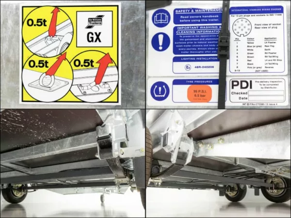 Ifor Williams Baumaschinenanhänger GX105 2,7t|Auffahrrampe| Gitter – Bild 11