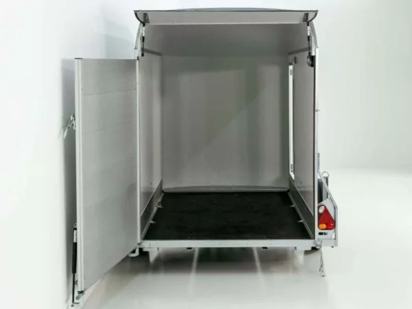 Debon Kofferanhänger C300 148x295cm H:190cm 1,3t| Polybug|Tür|grau – Bild 6