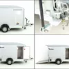 Debon Kofferanhänger C300 148x295cm H:190cm 1,3t| Polybug|Tür|grau – Bild 9