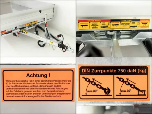 Vezeko Multidreiseitenkipper VMDK35.4|210x400cm 3,5t|Ladefläche kippbar|Gitter – Bild 18