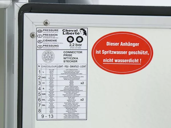 Debon Kofferanhänger DK Vollpoly  H:160cm|neues Modell|blau – Bild 13