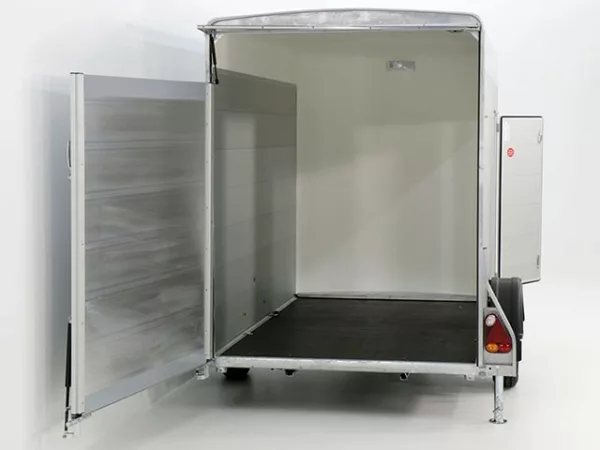 Debon Kofferanhänger Cargo  H:190cm 1,3t|Alu, Polybug|Tür|blau – Bild 8