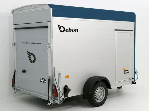 Debon Kofferanhänger Cargo  H:190cm 1,3t|Alu, Polybug|Tür|blau – Bild 6