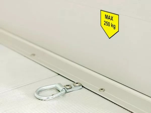 Debon Kofferanhänger Cargo  H:200cm 2,0t|Alu|Polybug|Tür|blau – Bild 17