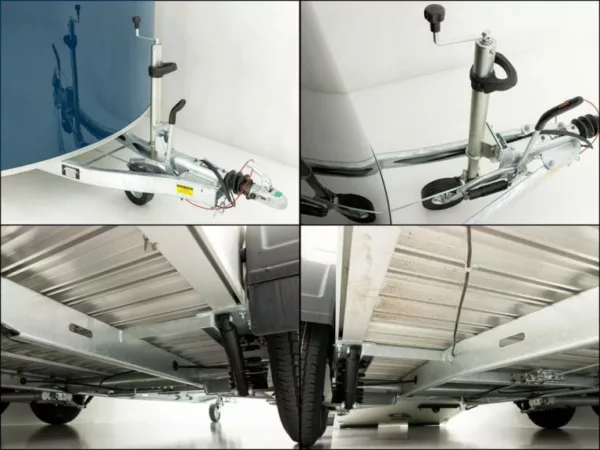 Debon Kofferanhänger Cargo  H:200cm 2,0t|Alu|Polybug|Tür|schwarz – Bild 11